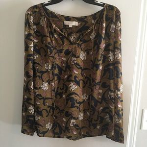 LOFT paisley top, size Medium